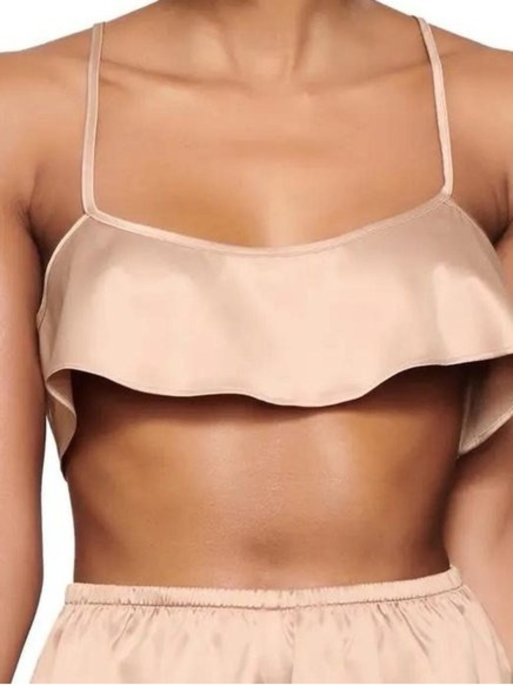 SKIMS Woven Shine Cami in Nude Size 3X NWT